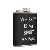 ウィスキーは私の精神動物です フラスク (右)