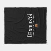 ウィスキーは私を古く呼ファッションドぶ フリースブランケット (正面(横))