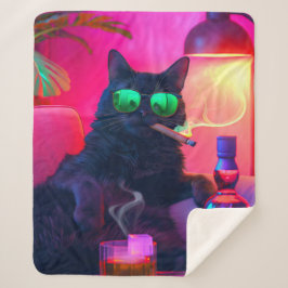 ウィスキーを飲む紳士猫 | おもしろいバー シェルパブランケット