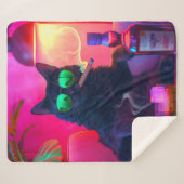 ウィスキーを飲む紳士猫 | おもしろいバー シェルパブランケット (正面(横))