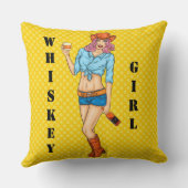 ウィスキーガール装飾用クッション クッション (裏面)