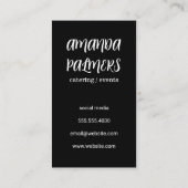 ウィスキーグラス |金ゴールドグリッター名刺 名刺 (裏面)