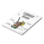 ウィスキーサワーカクテルレシピ ノートパッド (回転)