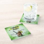 ウィスキーサワードリンクレシピ ガラスコースター (アングル)