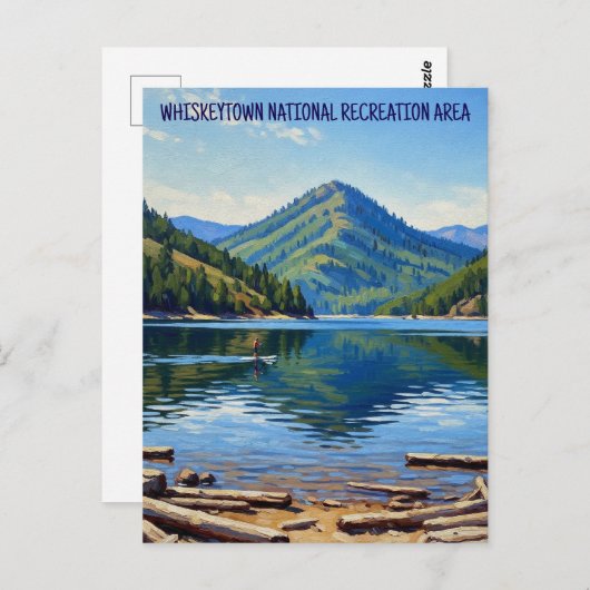 ウィスキータウン国立レクリエーションエリアカリフォルニア ポストカード (正面/裏面)