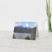 ウィスキータウン湖のクリスマス/冬のカード カード (正面)