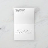 ウィスキータウン湖の冬/クリスマス ..... カード (内部)