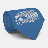 ウィスキータンゴフォクストロット – 航空ユーモア ネクタイ (ロール)