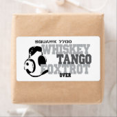 ウィスキータンゴフォクストロット – 航空ユーモア ラベル (インサイチュ)