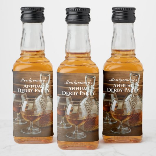 ウィスキーデカンターダービーパーティーミニ リキュールボトルラベル (ボトル)