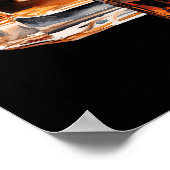 ウィスキーバーボンアンドシガー誕生日ウェルカムサイン ポスター (角)