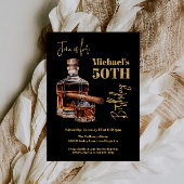 ウィスキーバーボンアンドシガー誕生日 招待状