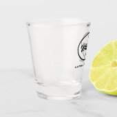 ウィスキーレーンレトロロゴ ショットグラス (左)