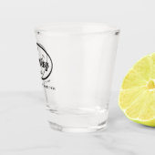 ウィスキーレーンレトロロゴ ショットグラス (右)