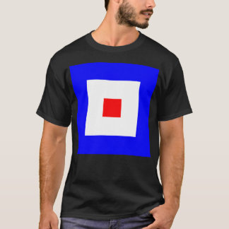 ウィスキー国際海事信号旗 Tシャツ