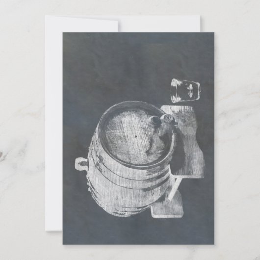 ウィスキー樽 招待状 (正面)