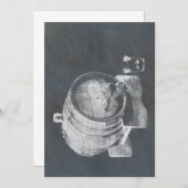 ウィスキー樽 招待状 (正面/裏面)