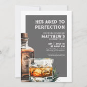 ウィスキー男子バースデーパーティー 招待状 (正面)