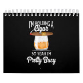 ウィスキー葉巻持ってるからうんかわいらしだ カレンダー (カバー)