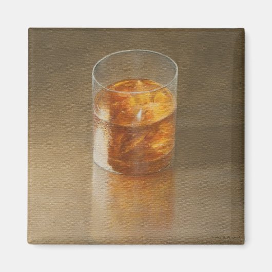 ウィスキー2010のガラス マグネット (正面)