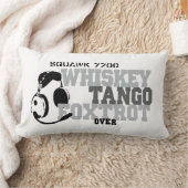 ウィスキー・タンゴ・フォックストロット - 航空ユーモア ランバークッション (ブランケット)