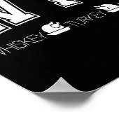 ウィスキー+ターキー+家族+面白い+感謝祭 ポスター (角)
