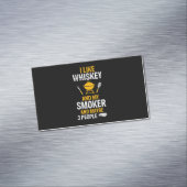 ウィスキー·マイ·スモーカー3人おもしろいBBQが好き マグネット名刺 (インサイチュ)