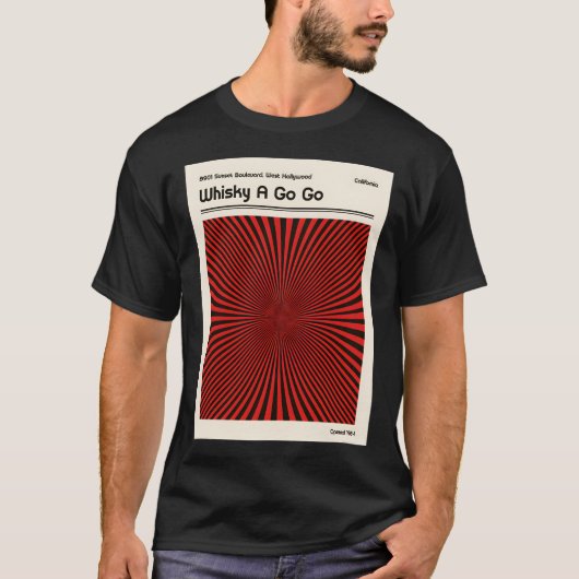 ウィスキーAゴーレトロアート Tシャツ (正面)