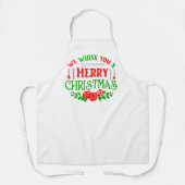 ウィスクのメリークリスマスエプロン エプロン (正面)