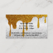 ウィスクアイコン |金ゴールドグリッタードライブ 名刺 (裏面)