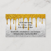 ウィスクアイコン |金ゴールドグリッター 名刺 (裏面)