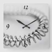 ウィスクアクリル製のキッチンウォールクロック スクエア壁時計 (正面)