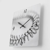 ウィスクアクリル製のキッチンウォールクロック スクエア壁時計 (傾斜)