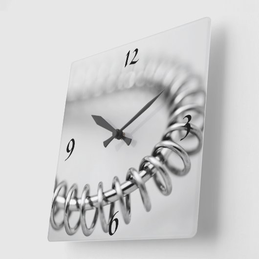 ウィスクアクリル製のキッチンウォールクロック スクエア壁時計 (傾斜)