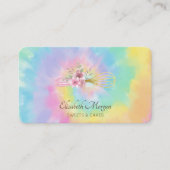 ウィスクエレガントフモダンァワーズ絞り染め 名刺 (正面)