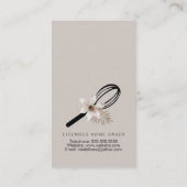 ウィスクエレガントホワイトフローラベーカリー 名刺 (裏面)