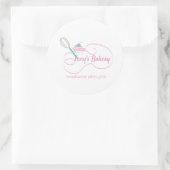 ウィスクカップケーキスワールホームメイドベーカリー ラウンドシール (バッグ)