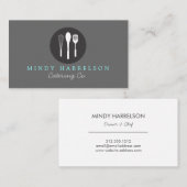 ウィスクスプーンへらロゴ5ベーカリー、ケータリング 名刺 (正面/裏面)