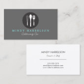 ウィスクスプーンへらロゴ5ベーカリー、ケータリング 名刺 (正面/裏面)