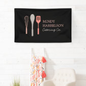 ウィスクスプーンへらロゴIVベーカリー、ケータリング 横断幕 (インサイチュ)