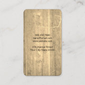 ウィスクバリエーションメニューのマスターウッドのテクスチャ 名刺 (裏面)