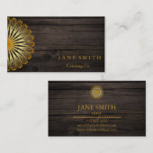 ウィスクフラワーキッチンベーカリー、ケータリング業 名刺 (正面/裏面)