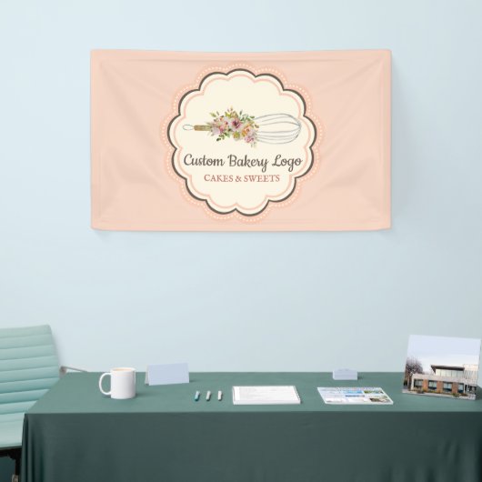 ウィスクフラワーベーカーショップ調理師レシピ 横断幕 (トレードショー)