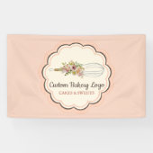 ウィスクフラワーベーカーショップ調理師レシピ 横断幕 (横)