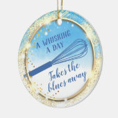 ウィスクベーキングはブルース・ベーカリー遠くに・クリスマスを迎える セラミックオーナメント (左)