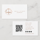 ウィスクモダンベーカリーカテラービジネスQRコード 名刺 (正面/裏面)