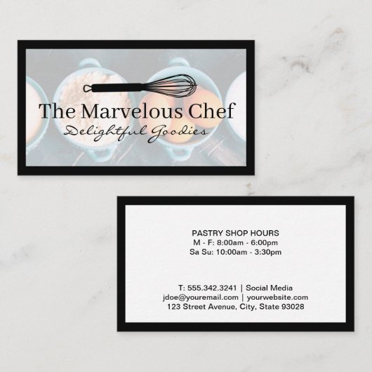 ウィスクロゴ |ベーキング成分 名刺 (正面/裏面)