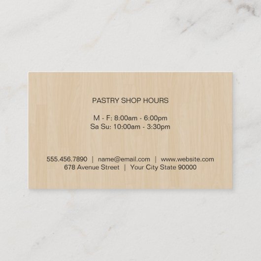 ウィスク変動 |料理マスター |木目 名刺 (裏面)