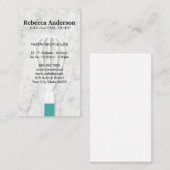 ウィスク大理石の背景 | Chef 名刺 (正面/裏面)