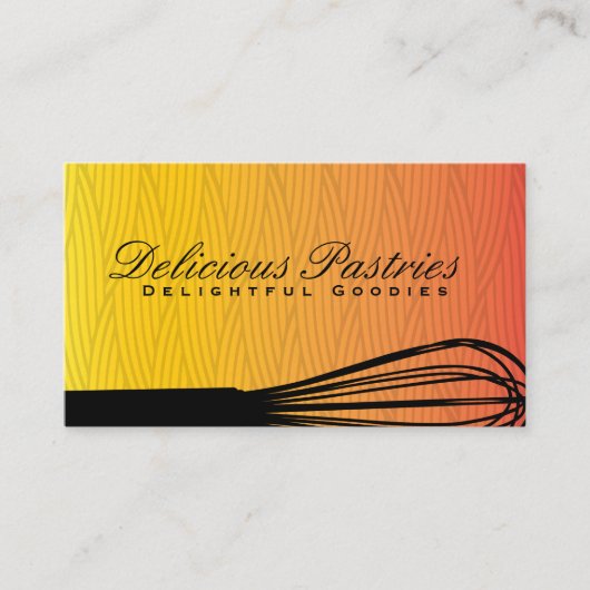 ウィスク織りパターン 名刺 (正面)